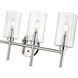 Chastine 4 Light 25.5 inch Polished Nickel Vanity Light Wall Light